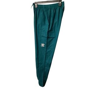Adidas Originals Mens Cargo Pants Legacy Teal Ripstop Trefoil JD1988 Small NEW